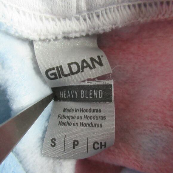 Gildan Hoodie Women Small Tie Dye Sweatshirt Chincoteague VA Grunge Poverty Chic - Picture 12 of 13